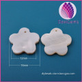 Large flower nature shell charms beads